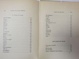 an open book with a list of items in it on a table