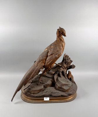 Jules MOIGNIEZ (1835-1994), Important groupe en bronze doré …