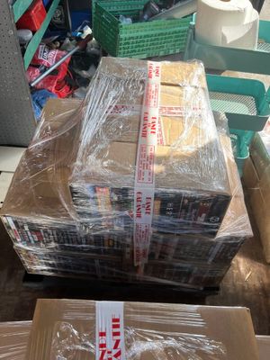 many boxes that are sitting on a table