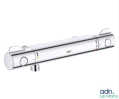 thermostaurm shower mixer with divertor for concealed installation