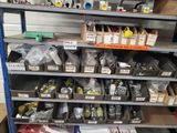 many different types of tools on the shelves in the store