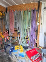 T46: Lot de 6 palans + lot d'environ 20 tire fort, cric fore… (photo 4)