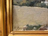 an image of a painting of a landscape with trees in the background