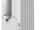 an image of a white oil filled radiator sitting on top of a stand