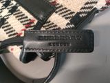 burberry london handbag with black leather strap