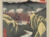 une image représentant un tableau représentant un paysage de montagne, avec une rivière au premier plan et des montagnes à l'arrière-plan