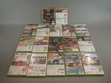 a lot of different games on the table together