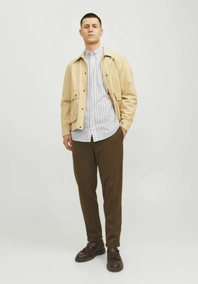 JACK & JONES - Chemise Oxford à rayures - Coupe Regular - Ta…