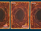 a series of three cards with a black hole in the middle