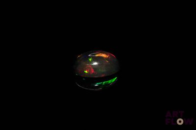 an oplite in the dark with a black background