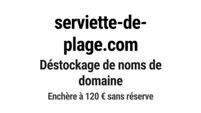 Nom de domaine serviette-de-plage.