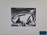 an image of a picture of a cow in a field