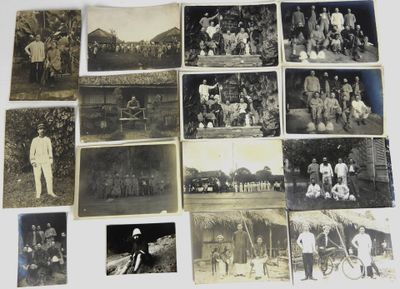 plusieurs vieilles photographies en noir et blanc représentant des hommes et des femmes posant pour une photo