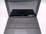 a laptop with a keyboard on the top of it