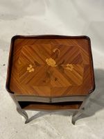 Petit chevet rectangulaire en bois, placage et marqueterie o… (photo 4)