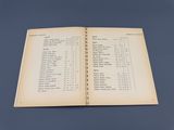an open book with a list of food items on it