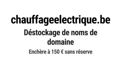 Nom de domaine chauffageelectrique.