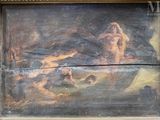 une photo d'un tableau représentant une femme dans un bateau