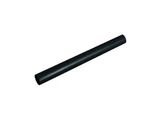 a close up of a black pipe on a white background