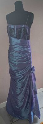 robe cocktail violet bleu marque creatif paris taille 38 neu…