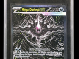 gros plan d'une carte pokemon sur fond noir