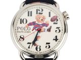 an image of a close up of a wrist watch with a teddy bear on it