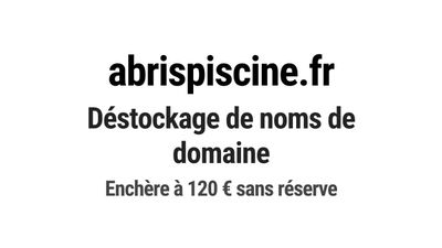 Nom de domaine abrispiscine.fr.