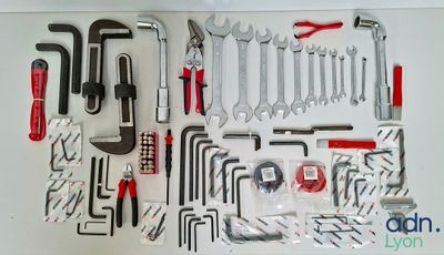 a picture of a variety of tools laid out on a table