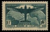 a stamp with an image of a plane on it