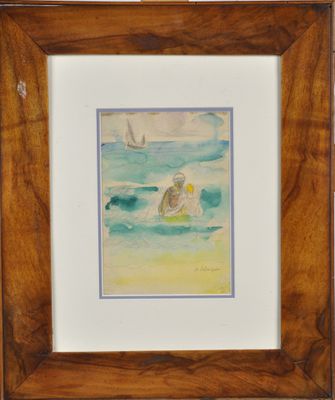 Henri LEBASQUE (1865-1937) : Baigneurs. - Photo 1