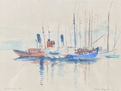 many boats that are sitting in the water