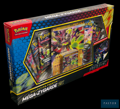 une boîte de cartes Pokémon qui se trouvent dans la boîte