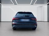 the rear end of a blue audi car in a white room