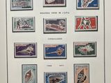 an image of a picture of a collection of stamps on a wall