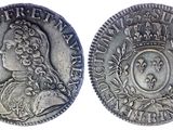 une pièce d'argent représentant une femme