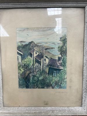 une image d'une photo d'une photo d'une maison au bord de l'eau