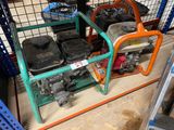 many different types of engines on display in a store