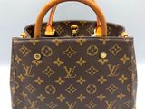 louis vuitton brown monogramet leather handbag