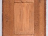 painting of an old wooden frame with a square hole in the middle