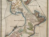 an old map of the island of saint martin in the middle of the 18th century