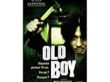 an old boy movie poster with a man holding a hammer