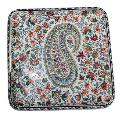 DESSOUS DE PLAT en faïence, modèle Cachemire, 25 x 25… - Photo 1
