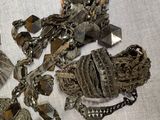 a lot of metal items that are on a table