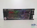 the box of a gaming keyboard is open on the table