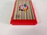 a red case that has a cartoon character on it