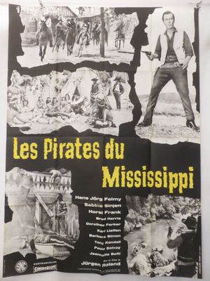 Les pirates du Mississippi - Affiche de cinéma 11 x 17 - Style français A