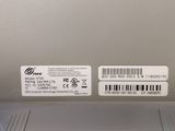 the back of a silver laptop with a bar code on it