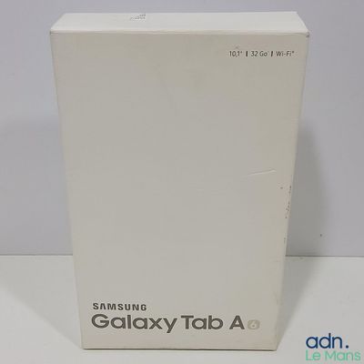 the box of the samsung galaxy tab a is open and ready to be opened