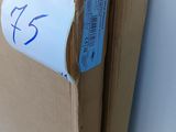 a cardboard box with a price tag attached to it