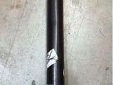 a close up of a metal pole with a chain around it